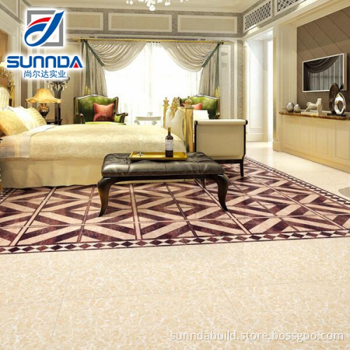 2016 popular top selling white and pink and golden straight edge pulati seiries floor tiles